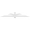Ekena Millwork Redmond Architectural Grade PVC Gable Bracket, 84"W x 14"H x 4"D x 4"F, 4/12 Pitch GBP084X14X0404RED00 - alternate 2